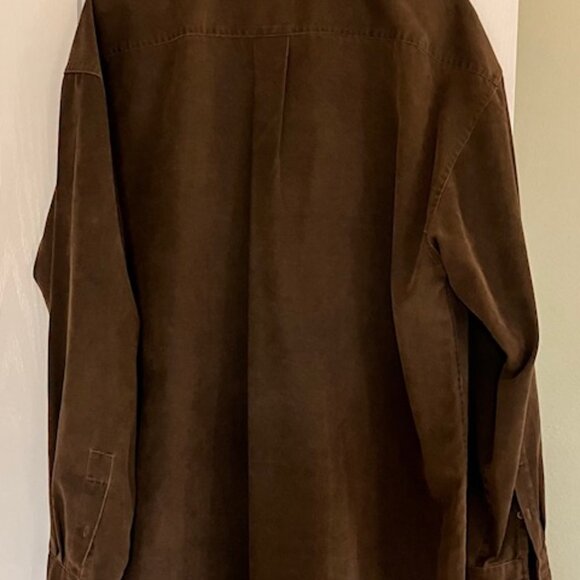 Modern Images Men's button down shirt Size LG Dark brown - Picture 3 of 5